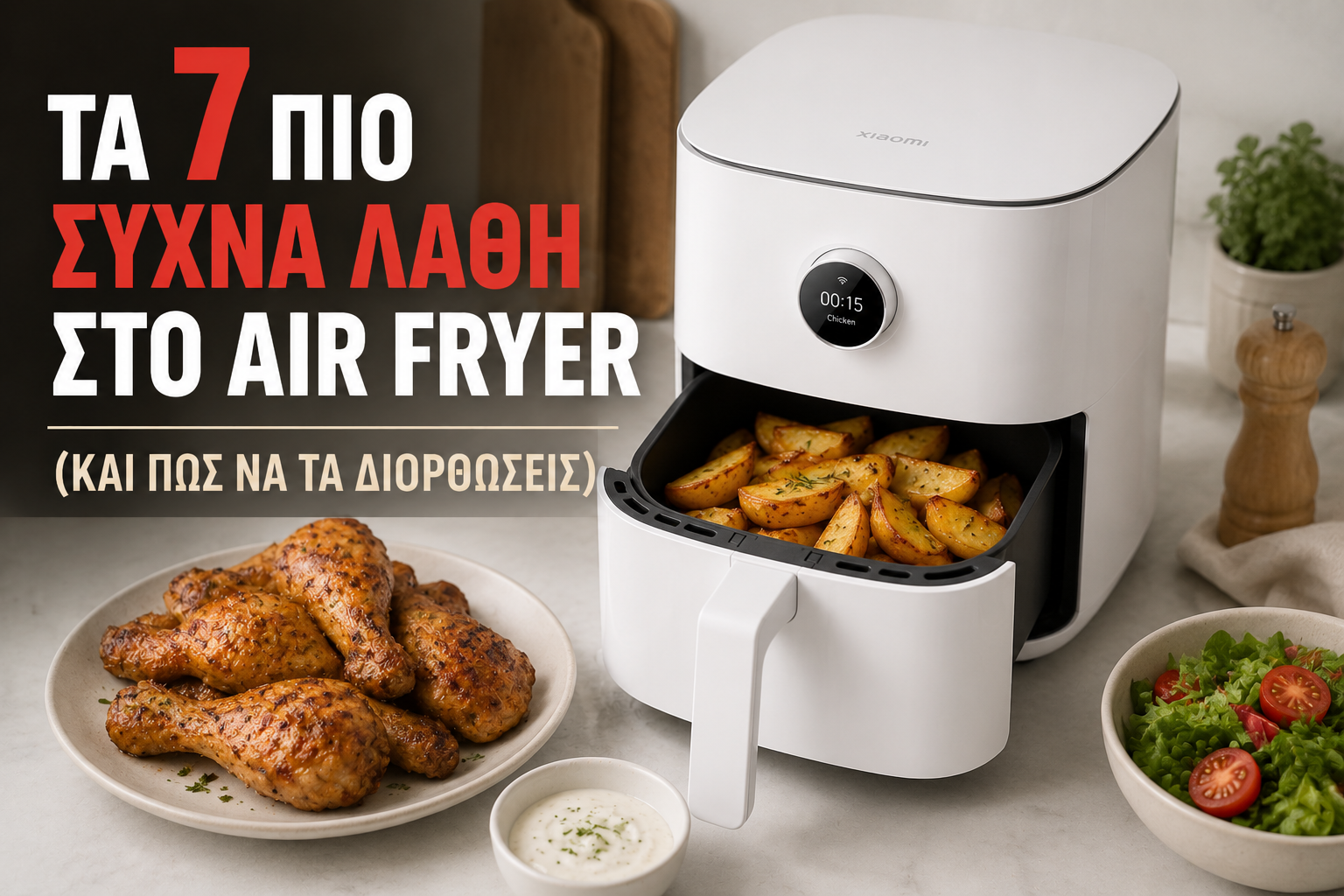 Τα 7 πιο συχνά λάθη στο air fryer (και πώς να τα διορθώσεις)