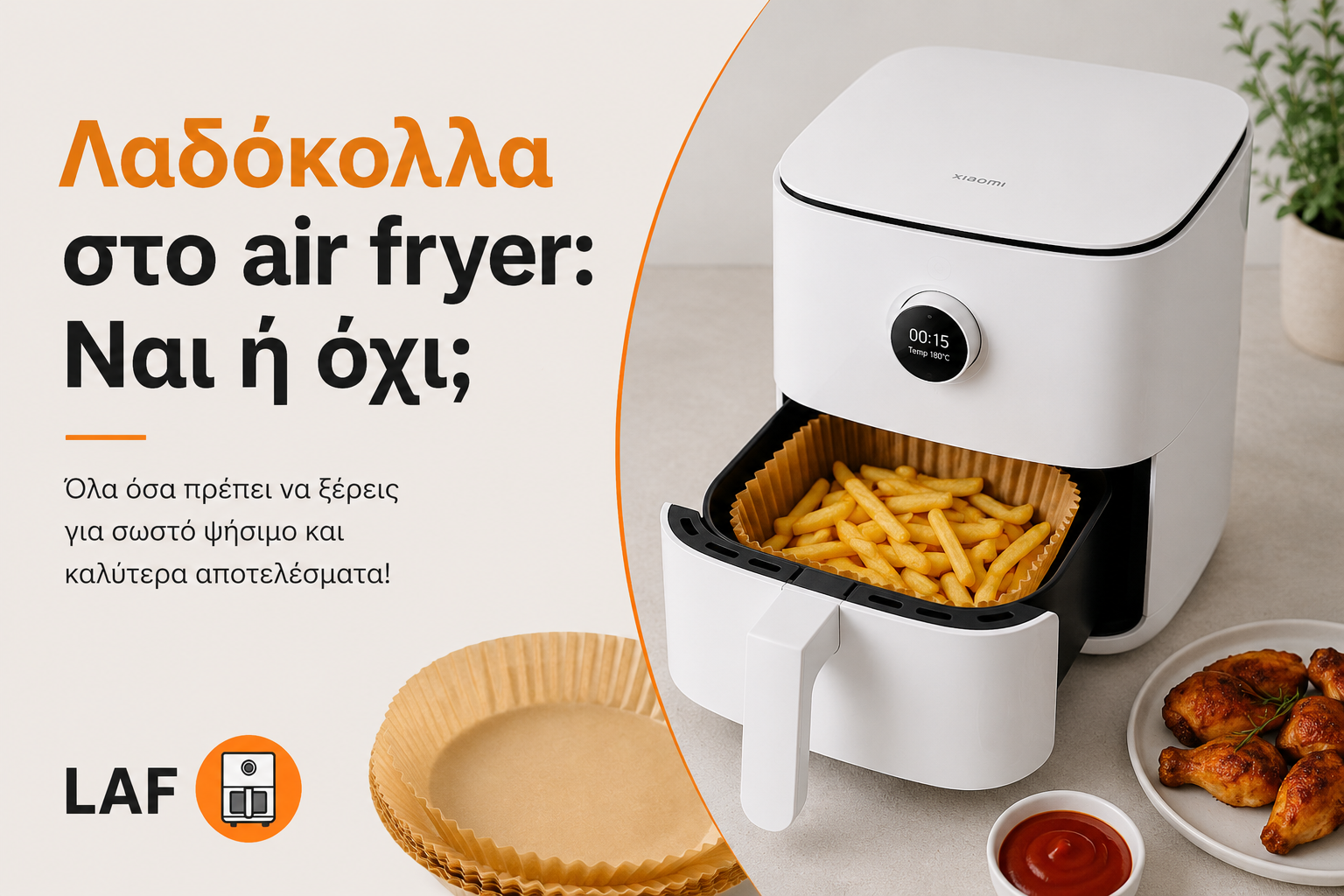 Λαδόκολλα στο air fryer: Ναι ή όχι;